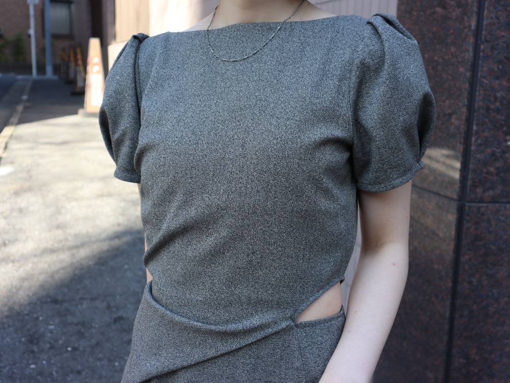 waist drape onepiece – louren store