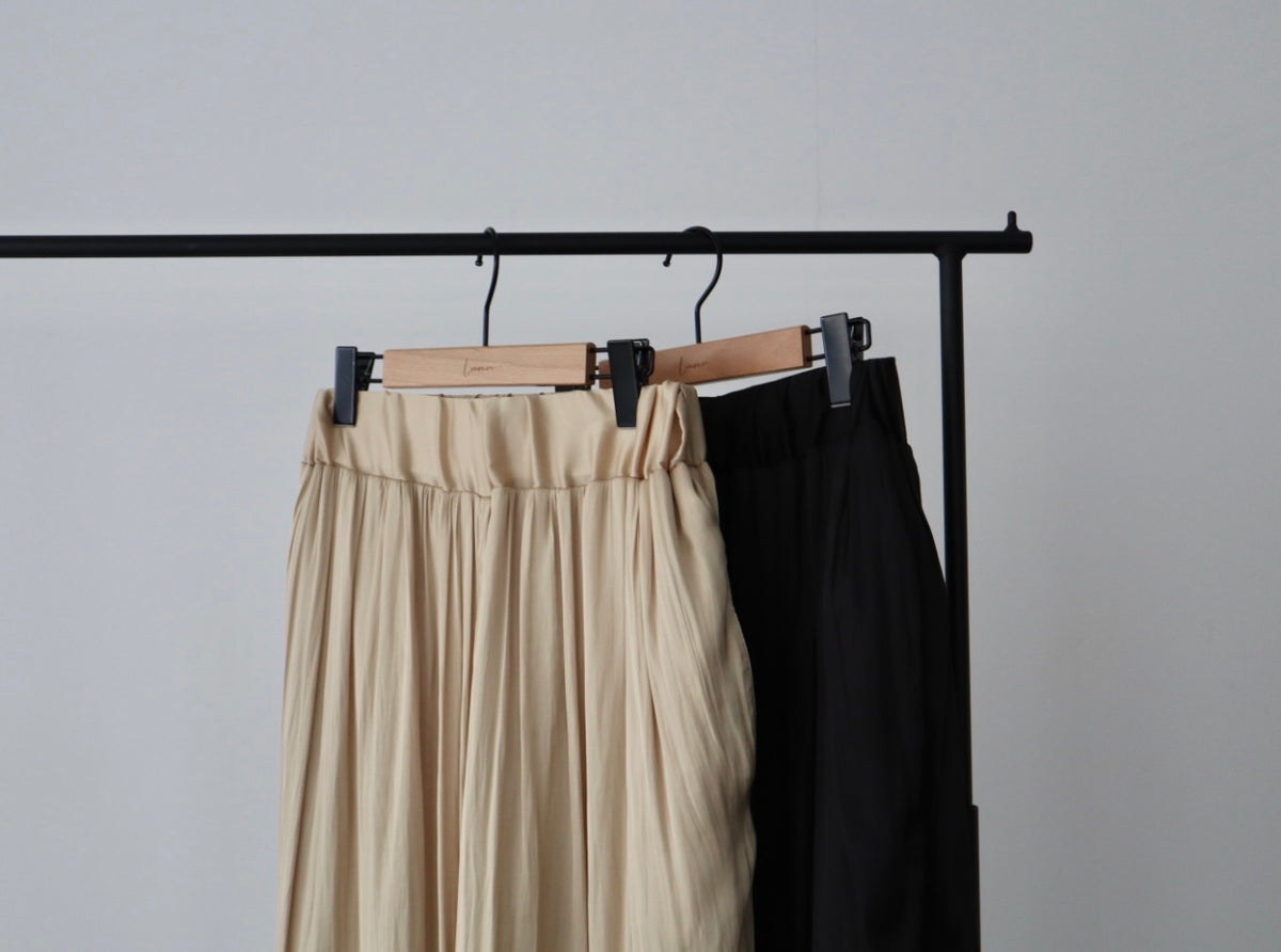 waist gather relax pants – louren store