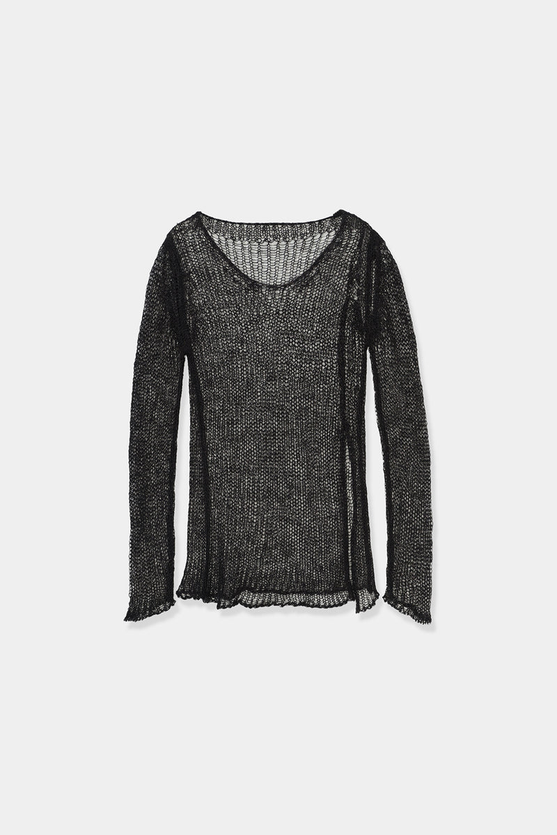 side slit mohair knit – louren store
