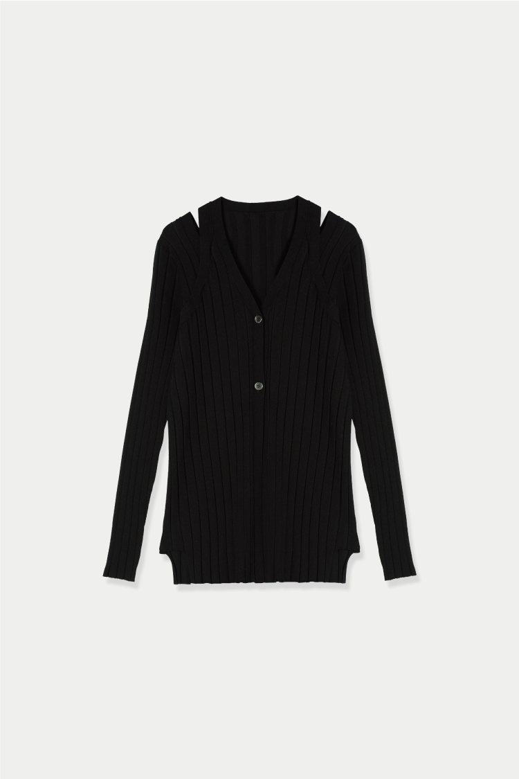 layered knit cardigan – louren store