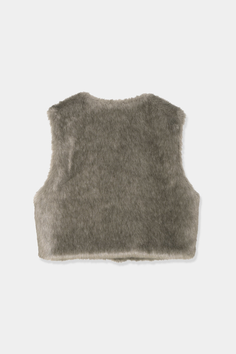 compact fur vest