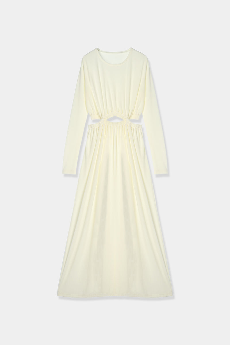waist open flare dress – louren store