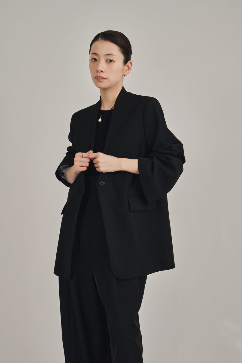 ジャケット・アウター louren twill no collar jacket no collar twill jacket – louren store
