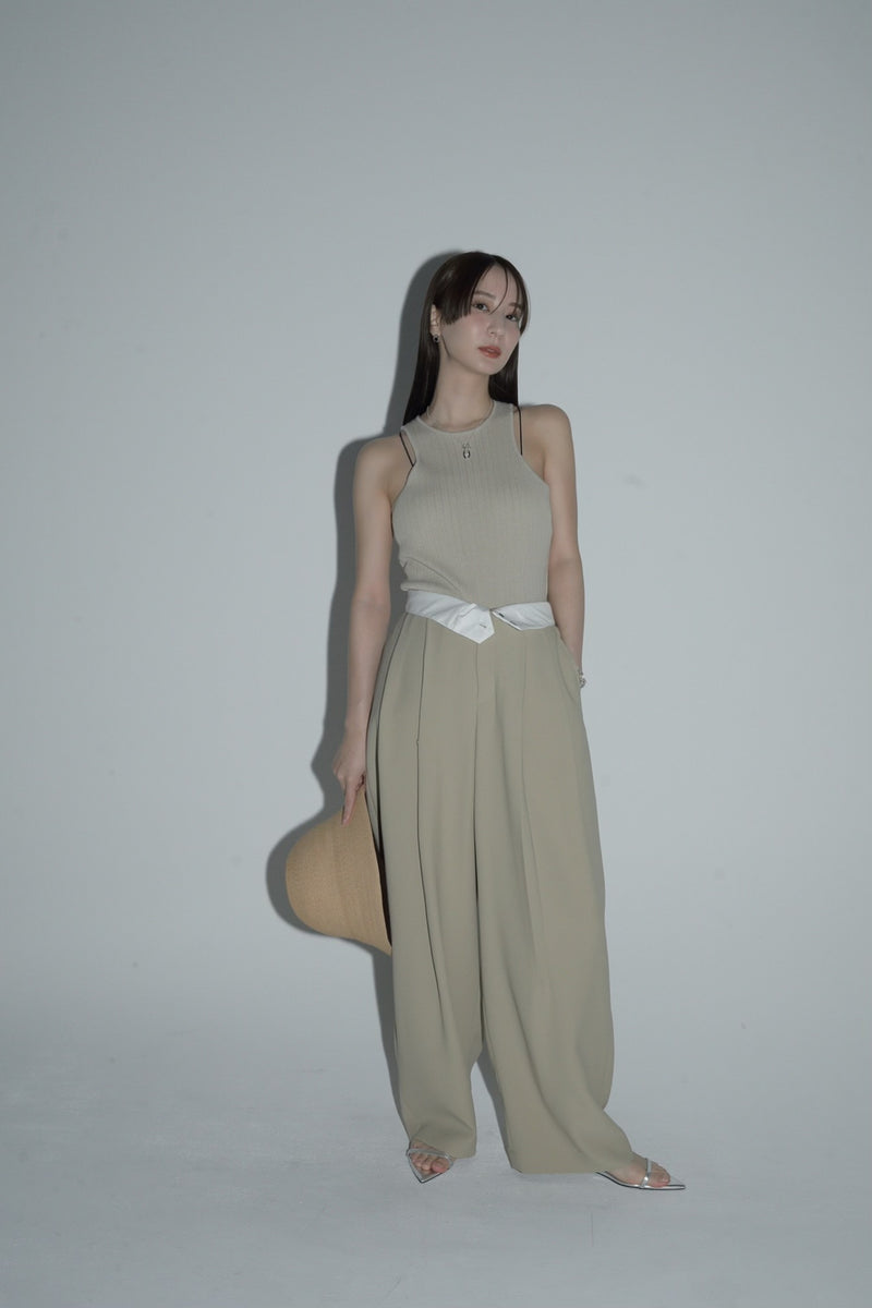 waist belt cocoon pants – louren store