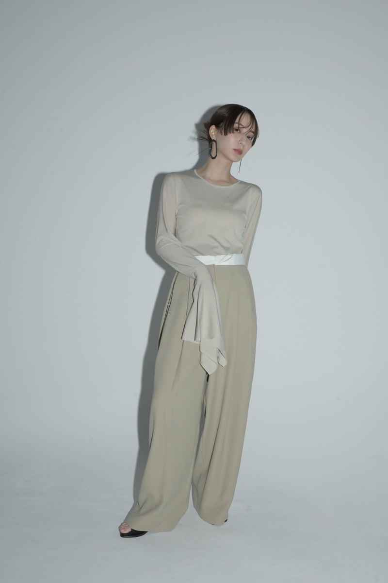 flare sleeve knit tops – louren store