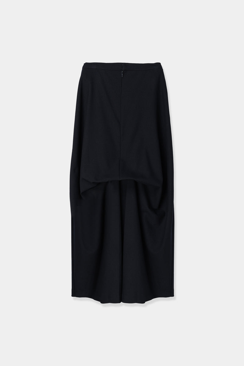 back drape cocoon skirt