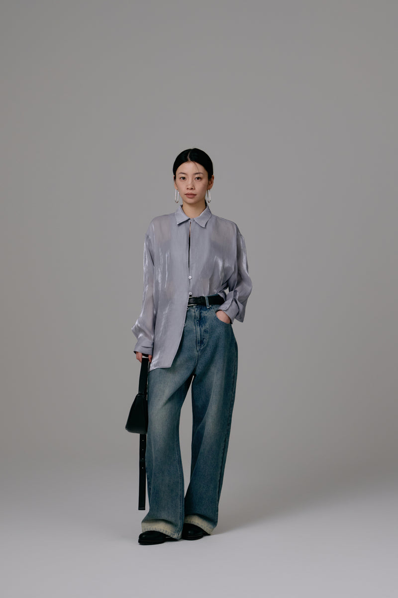 新品　lohen Velvet Shirt Blousom Shinzone（シンゾーン）】COTTON FRILLED SHIRT