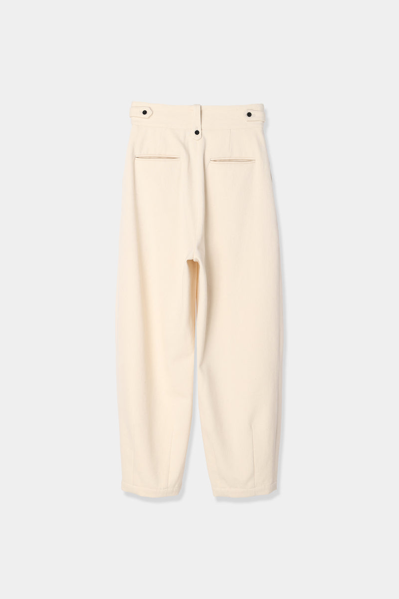 slub cotton cocoon pants – louren store