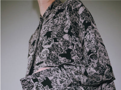 【louren】cut jacquard long shirt PRODUCTION BACKGROUND vol.2] CUT JACQUARD SERIES – louren store