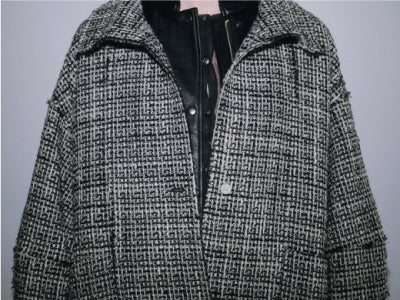 【PRODUCTION BACKGROUND vol.1】STAND COLLAR TWEED COAT