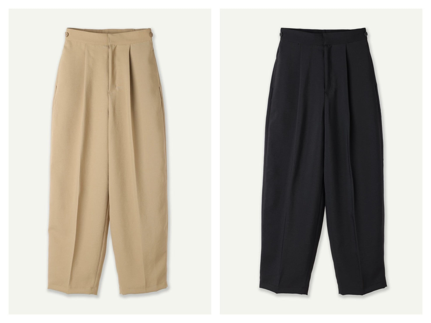 Real store] Notice of arrival of centerpress cocoon pants – louren