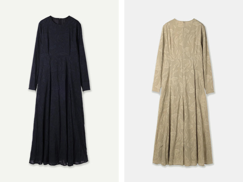 【実店舗】slit sleeve jacquard flare dress入荷のお知らせ