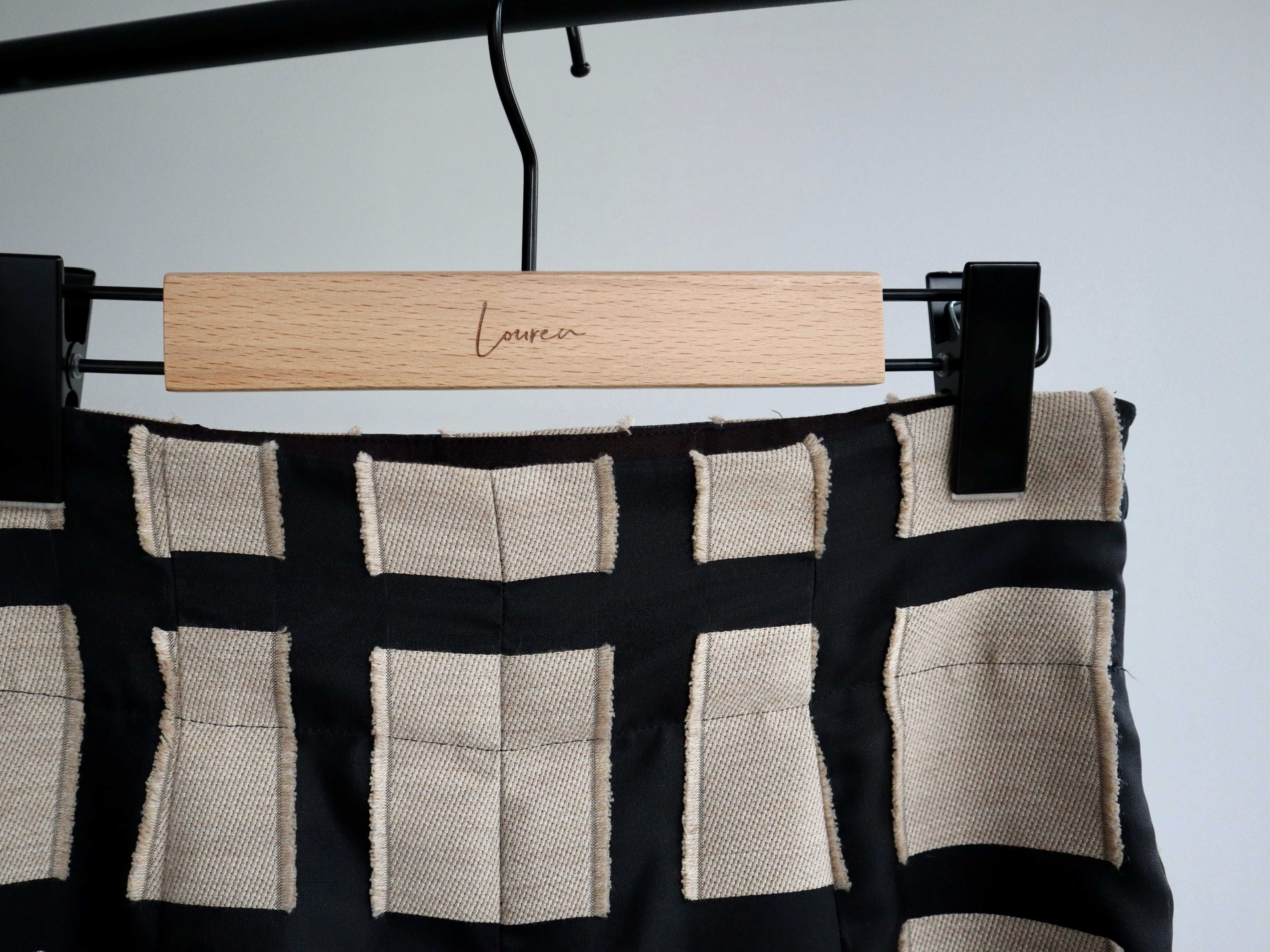 geometric jacquard wide pants – louren store