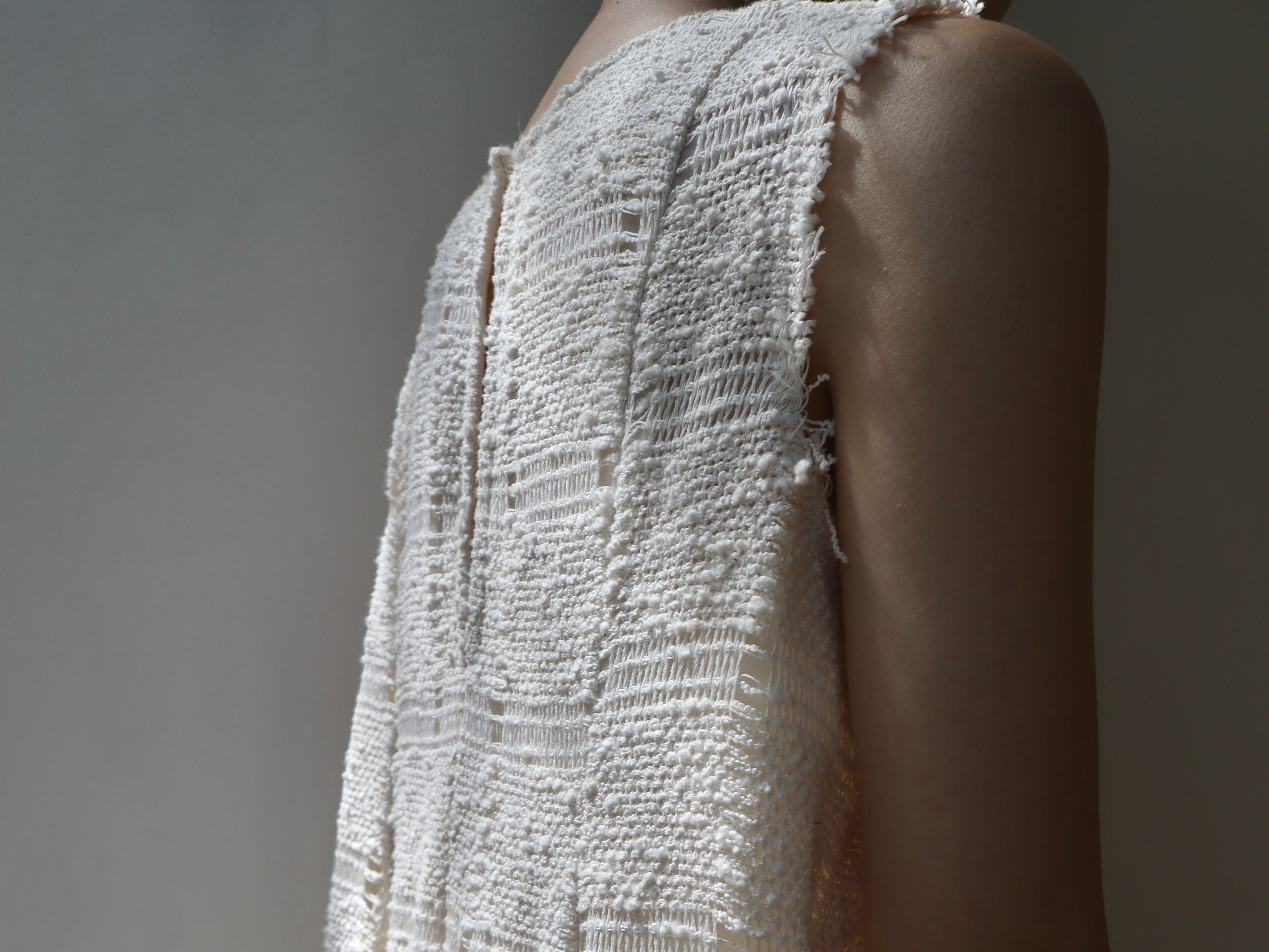 slub yarn check dress – louren store