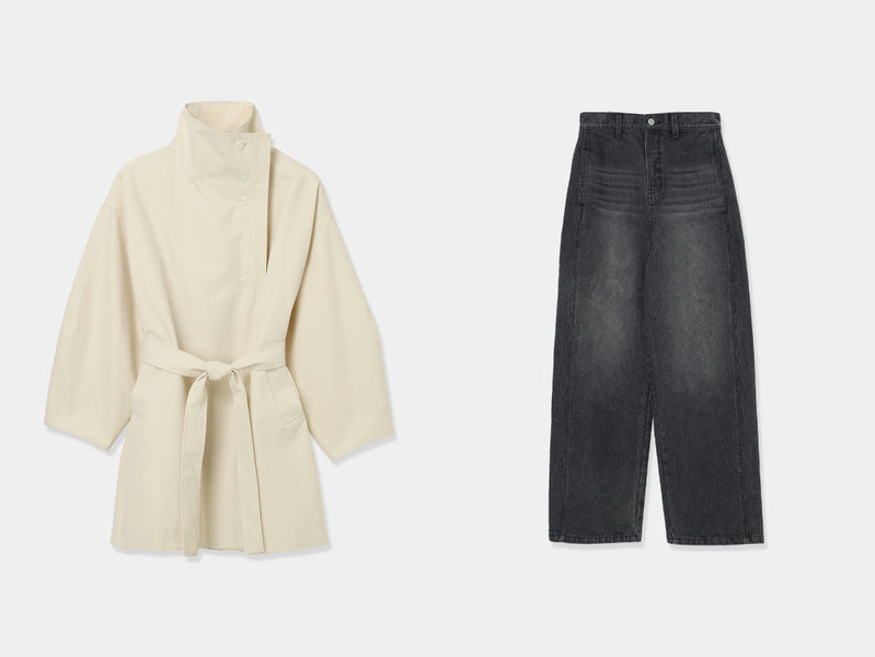 【新品未使用】louren trapeze coat ivory trapeze coat – louren store