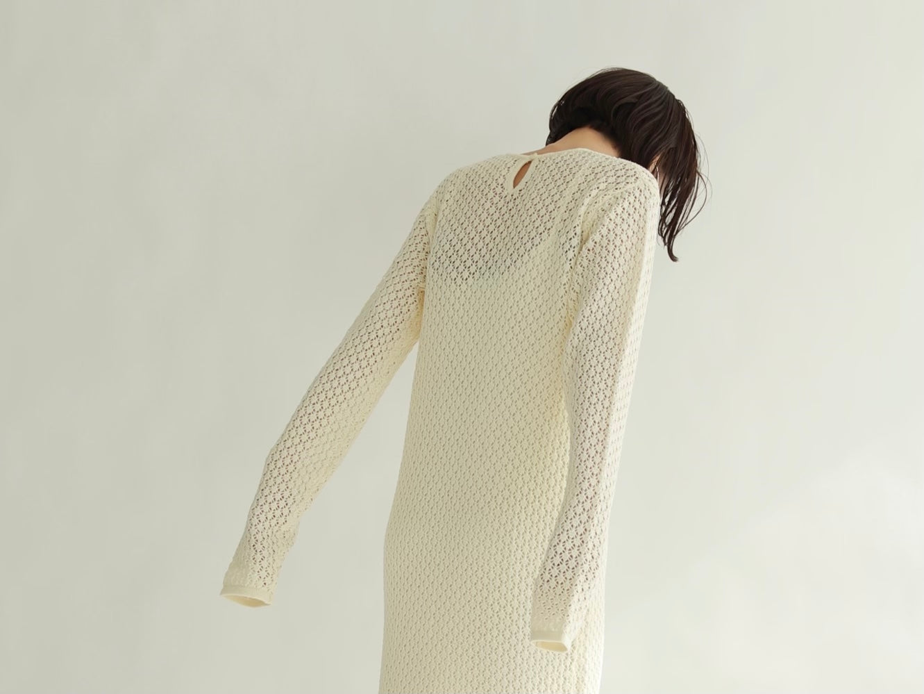 Louren【人気完売商品】louren vintage lace knit dress