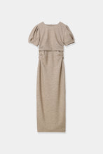 画像をギャラリービューアに読み込む, back open waist drape dress