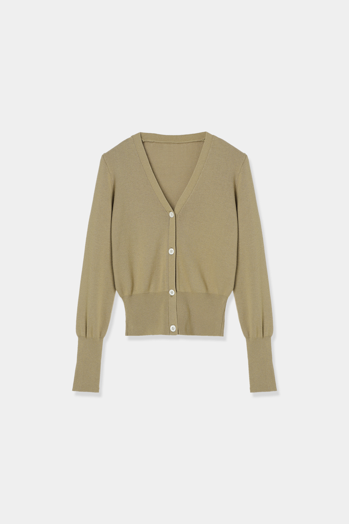 Vneck compact knit cardigan – louren store Vneck compact knit cardigan – louren store