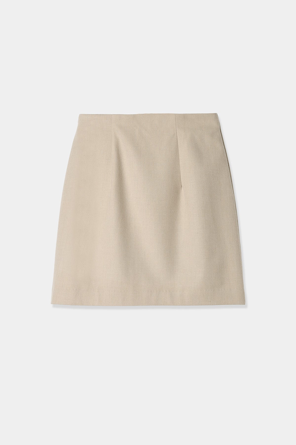 wool mix mini skirt