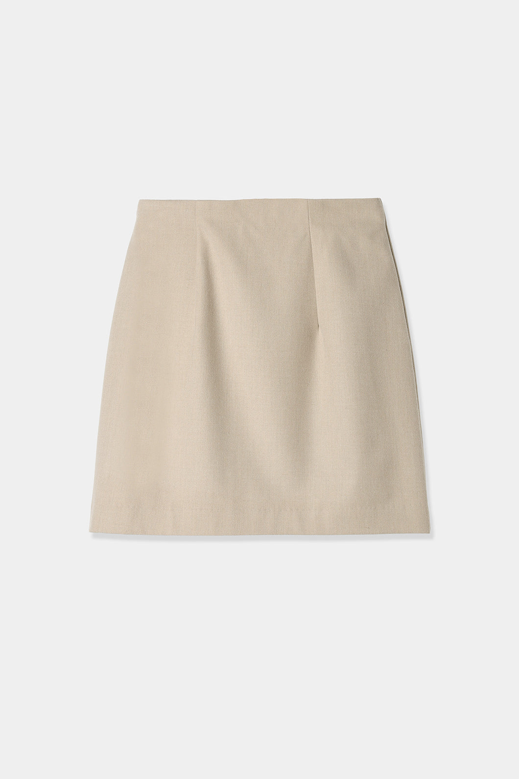 wool mix mini skirt