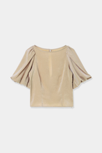 画像をギャラリービューアに読み込む, puff sleeve blouse