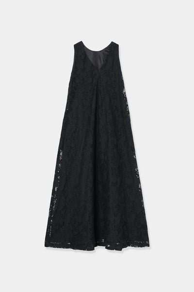 【Louren】rascel lace flare dress M black rascel lace flare dress – louren store