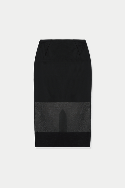 sheer cocoon skirt – louren store