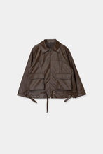 画像をギャラリービューアに読み込む, vegan leather zip jacket