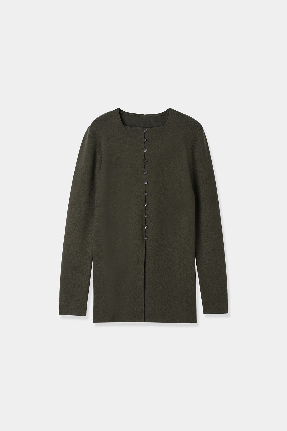 front button knit cardigan – louren store