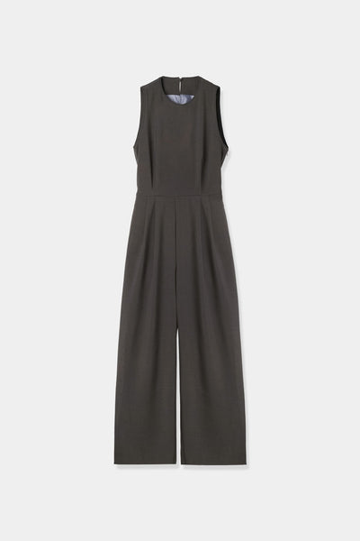 サロペット・オーバーオール・オールインワン Louren back open jumpsuit charcoal back open jumpsuit – louren store