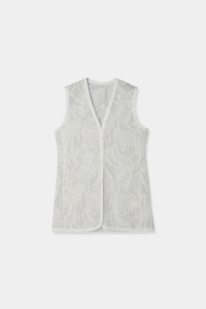 cotton embroidery vest – louren store