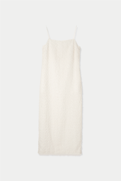 feather jacquard dress – louren store