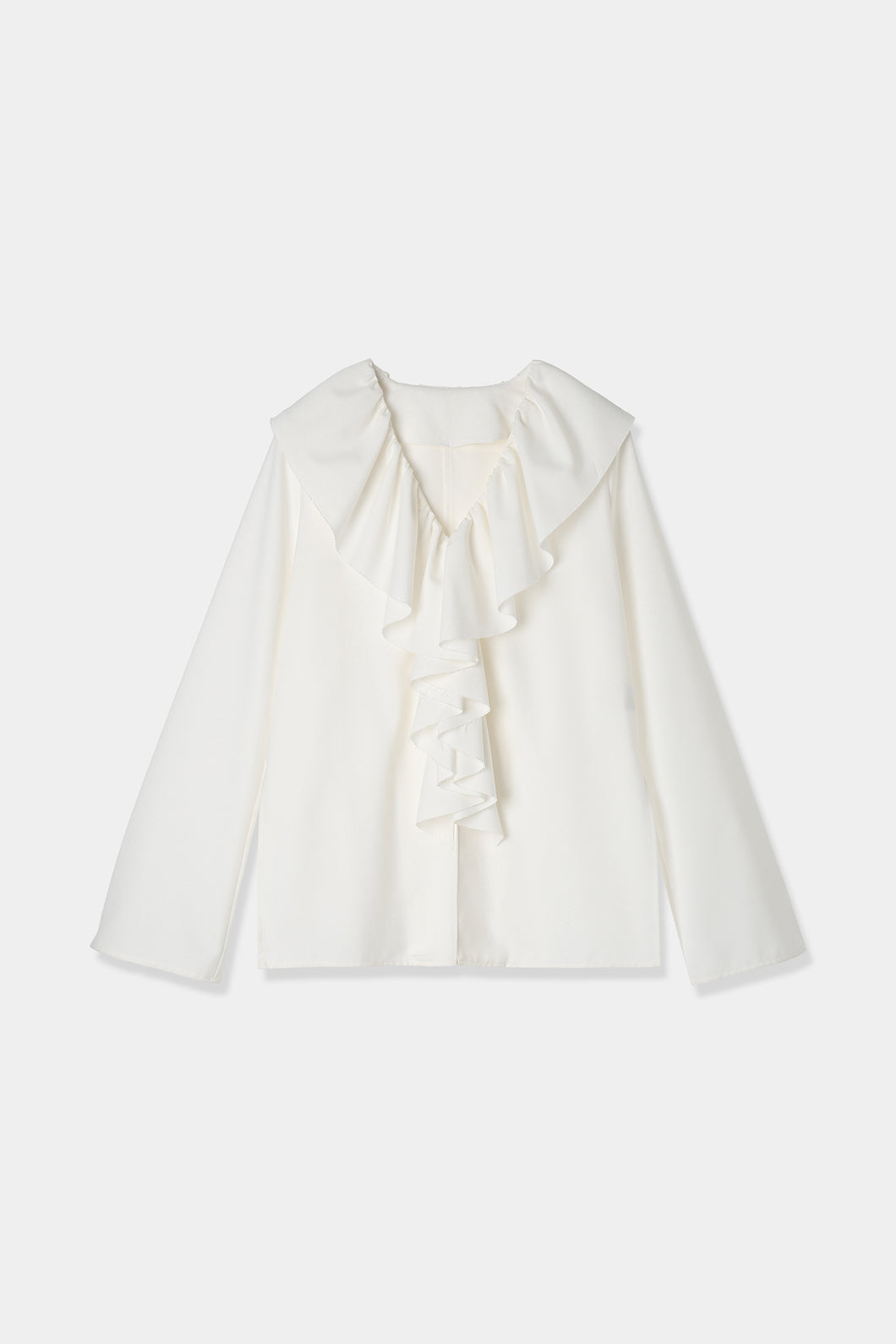 frills collar blouse