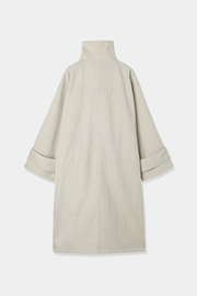 standcollar vintage twill coat – louren store