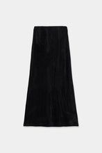 画像をギャラリービューアに読み込む, velour narrow skirt