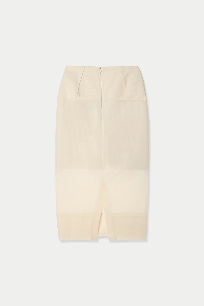 sheer cocoon skirt – louren store