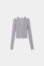 画像をギャラリービューアに読み込む, neck slit short knit cardigan