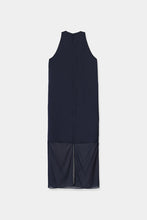 将图像加载到图库查看器中， v-neck sheer hem dress