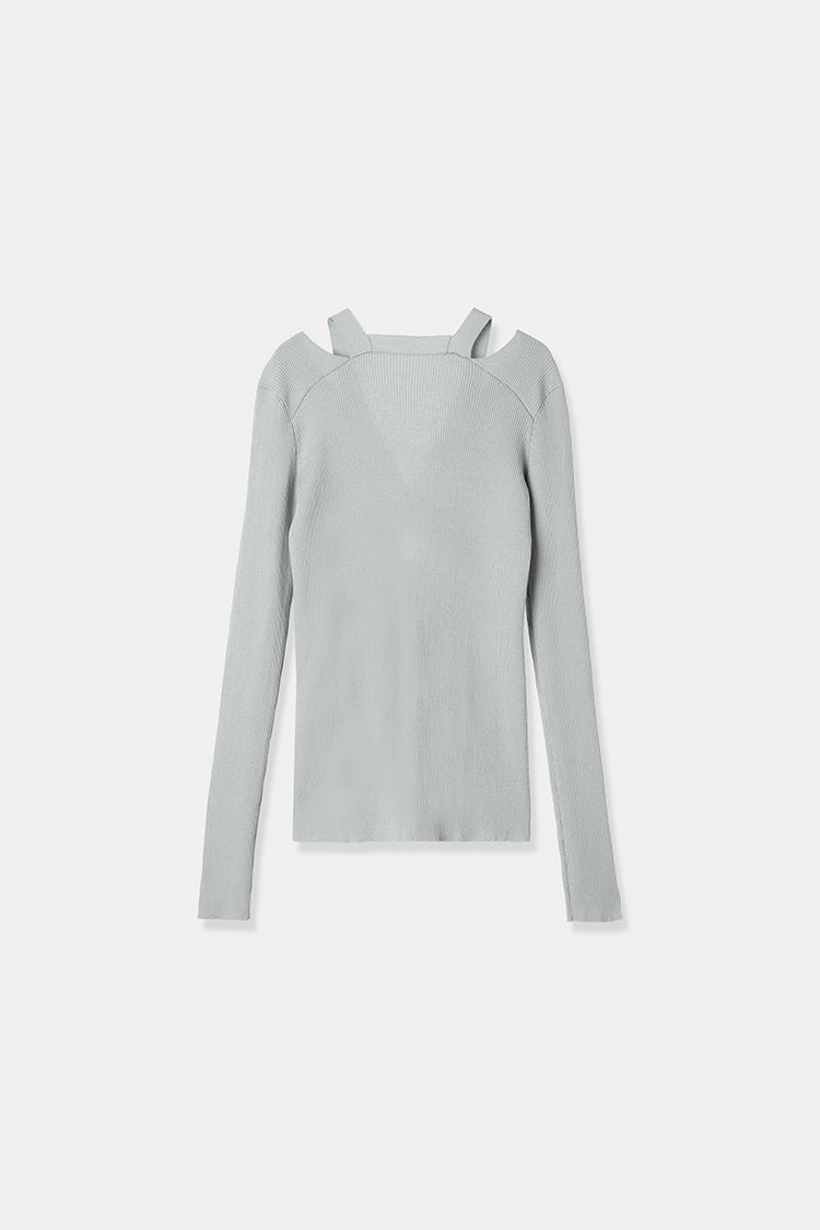 neck slit knit cardigan louren 完売品　新品 neck slit knit cardigan – louren store
