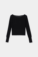 画像をギャラリービューアに読み込む, cashmere spangle knit tops