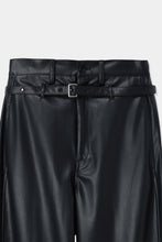 画像をギャラリービューアに読み込む, belted vegan leather pants