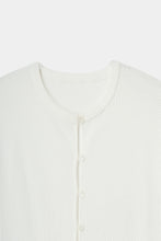 将图像加载到图库查看器中， lace hem knit cardigan