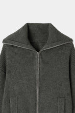 Load image into Gallery viewer, zip up knit cardigan