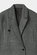 画像をギャラリービューアに読み込む, slab tweed classic jacket