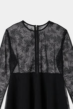 画像をギャラリービューアに読み込む, tulle peplum blouse