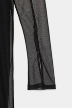 将图像加载到图库查看器中， front slit sheer dress