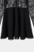 画像をギャラリービューアに読み込む, tulle peplum blouse