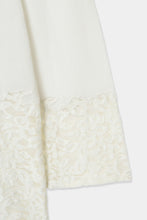 将图像加载到图库查看器中， lace hem knit cardigan