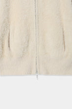 画像をギャラリービューアに読み込む, shaggy zip cardigan