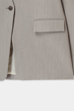 画像をギャラリービューアに読み込む, no collar twill jacket